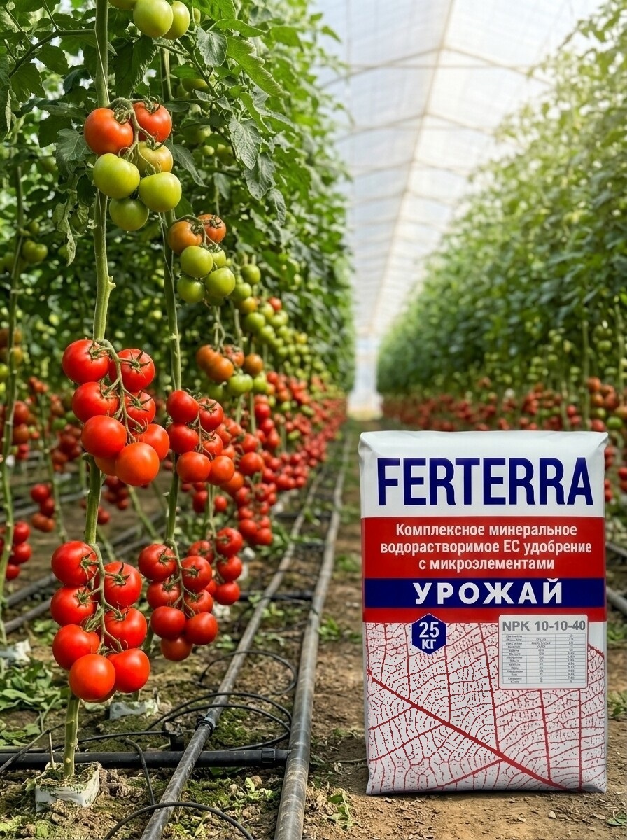 Высококалийное финишное удобрение NPK 10-10-40 оптом для созревания и налива плодов КФХ
